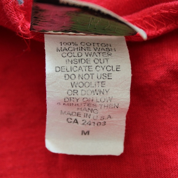 Vintage Red Short Sleeve Boxy T-Shirt - Picture 7 of 7